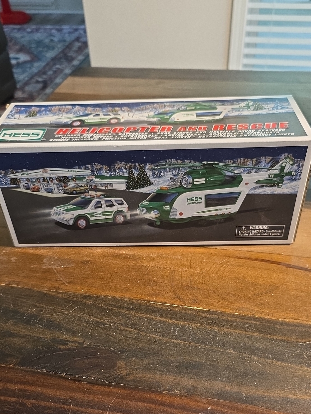 2012 Hess Toy Helicopter and Rescue Truck set